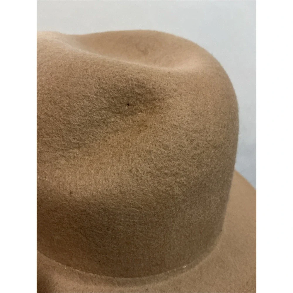 Rosin Headwear Tan Fedora Hat L/XL Boho DAMAGED